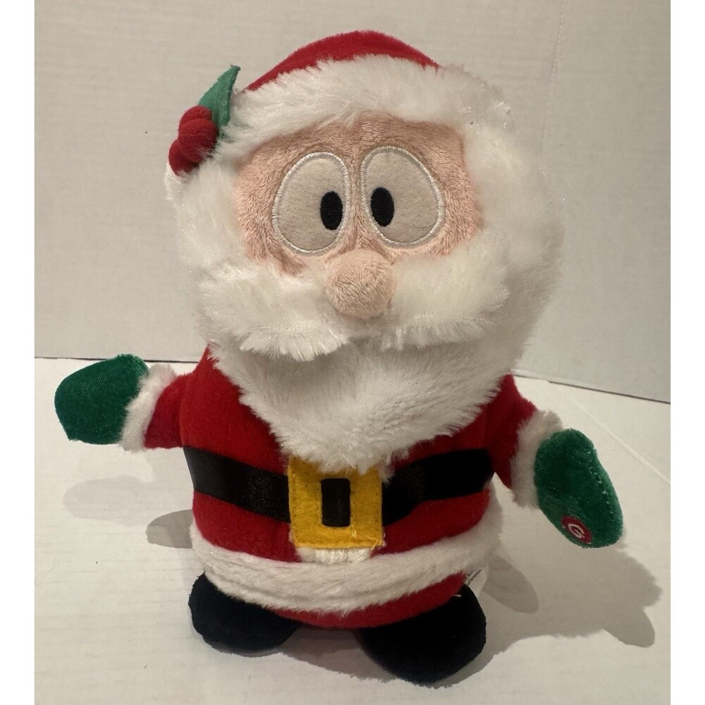 Vintage Gemmy Animated Winter Wobbler 9” Santa Christmas  Working
